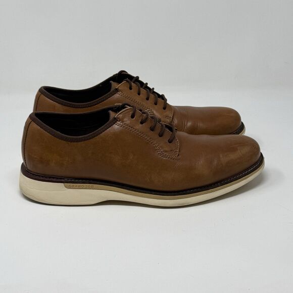 Cole Haan Grand Ambition Postman Derby Shoes Mens 10 M Brown Leather Casual main image 9